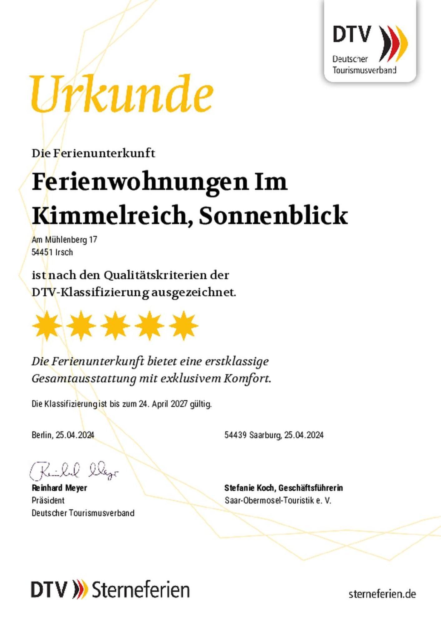 Apartment Im Kimmelreich Irsch
